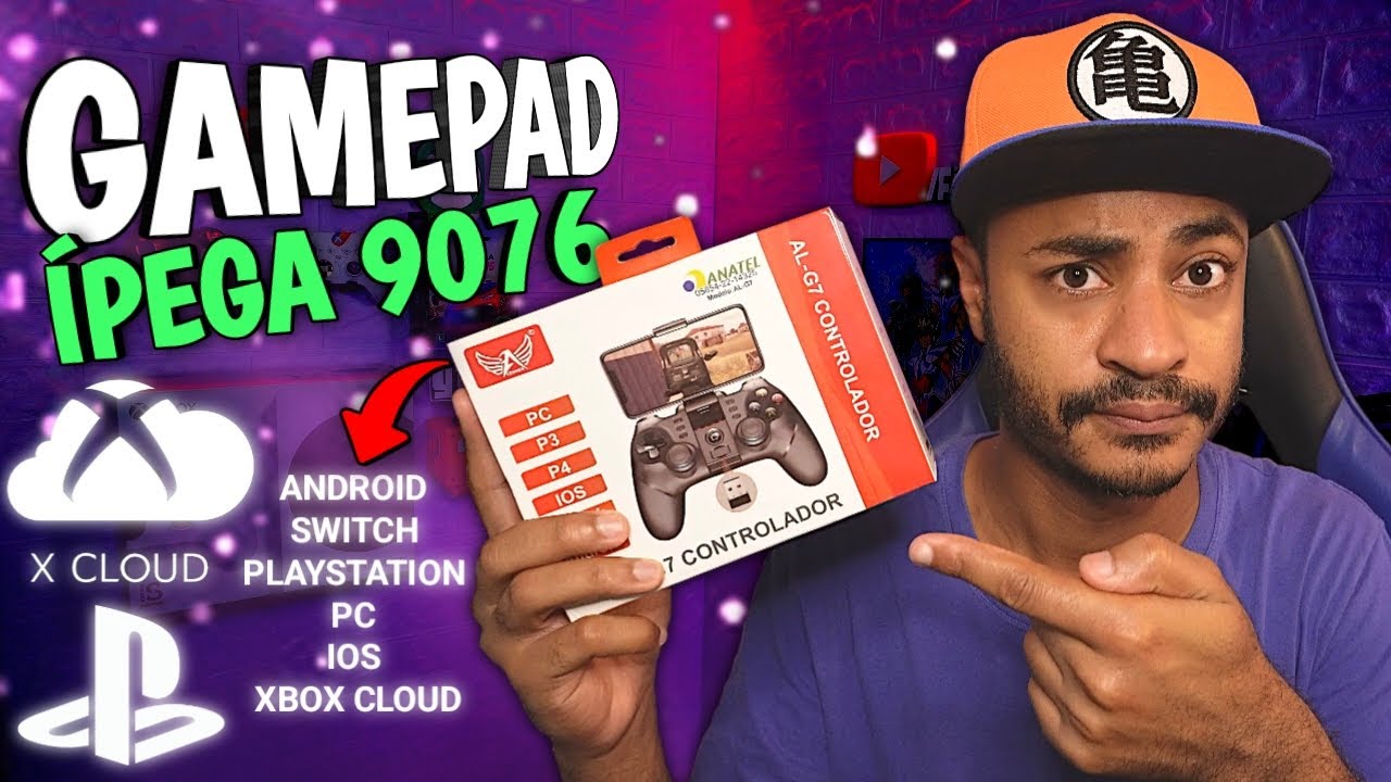 Unboxing GAMEPAD Ipega 9076 para Android IOS PC TV PS3 PS4 Switch e Xbox!