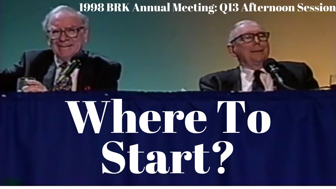 Warren Buffett's Advice To Students (1998 Q37 am)