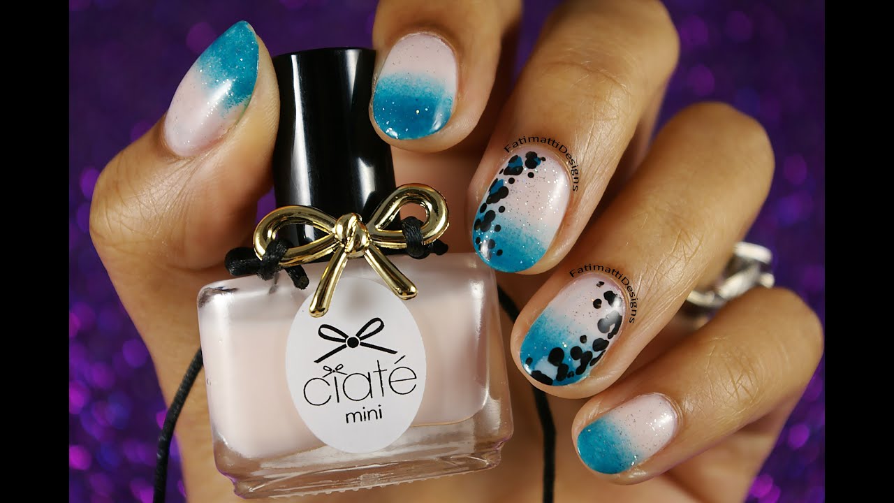 DIY: Gradient (Ombre) And Leopard Nail Art