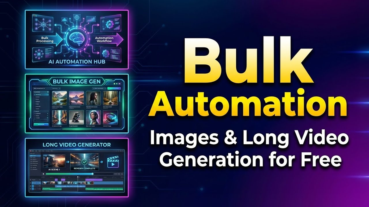Unlimited Long Al Videos FREEBulk (2026) |Bulk automation tutorial step by step in Telugu