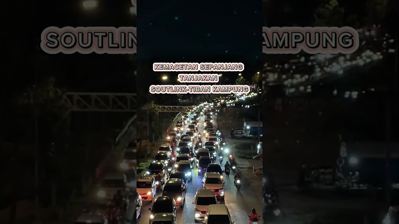 terjadi kemacetan panjang dari magrib sampai saat ini di tiban ksmpung, 