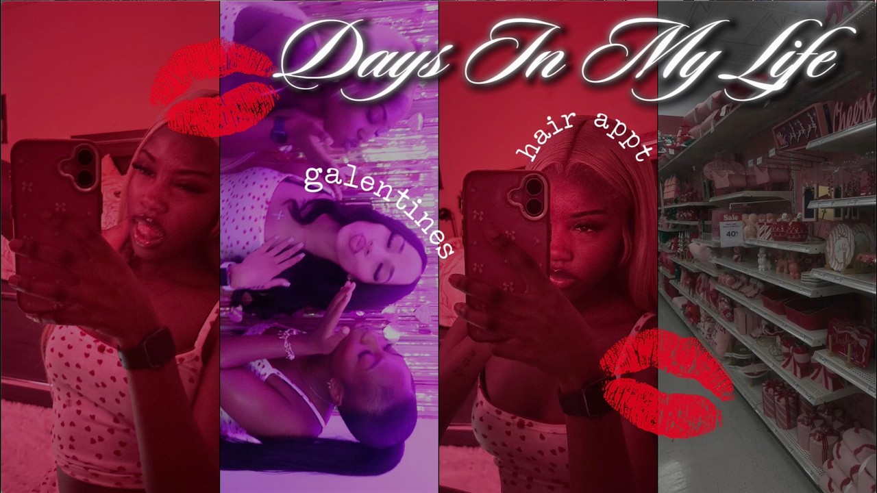 DAYS IN MY LIFE│hair appointment, galentines♡ ,lashes, etc.