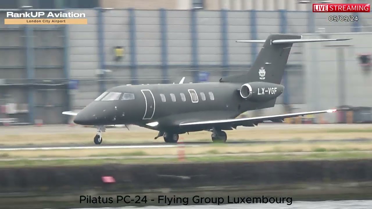 OMG 🤯INSANE Rocket Takeoff | Pilatus PC-24 ! Private Jet | Plane spotting at London City Airport