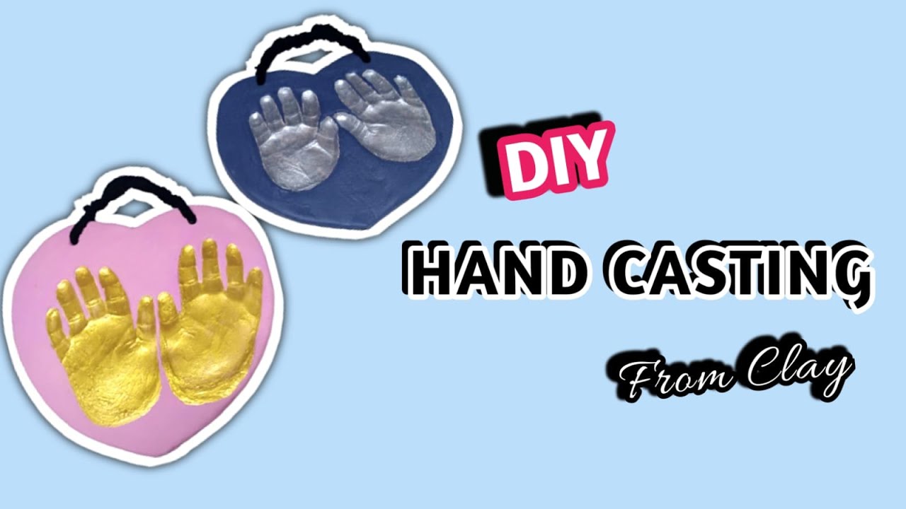 Hand Casting At Home Without Moulding  Powder | Baby Hand Impressions | DIY Clay Art