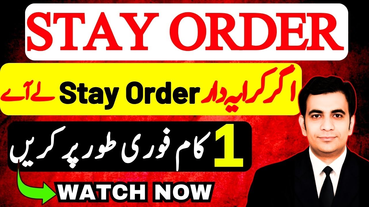 STAY ORDER BY TENANT: Helpless Owner can do ONE thing to get the stay order vaccated