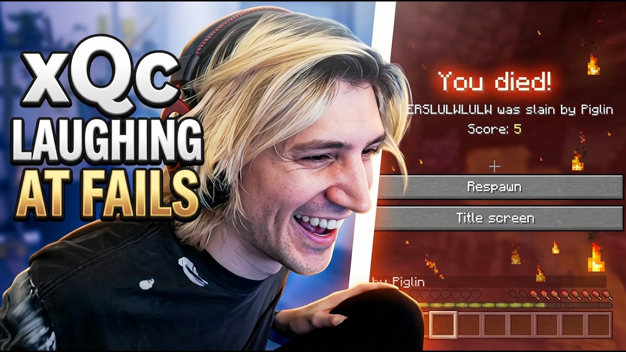 xQc Reacts to 20 Minutes of Forsen Fails (Non-Stop Laughing)