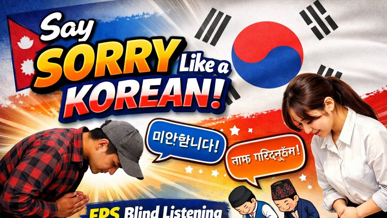 Say Sorry Like a Korean! EPS Blind Listening Support || #learnkoreanwithpurna #korean #eps