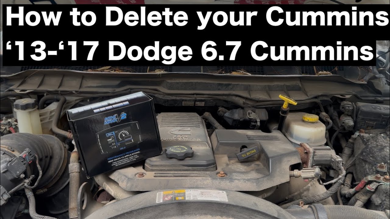 How to Delete your 2013-2017 Dodge Ram 2500-3500 6.7 Cummins with a MINI MAX V2 TUNER (EASY INSTALL)