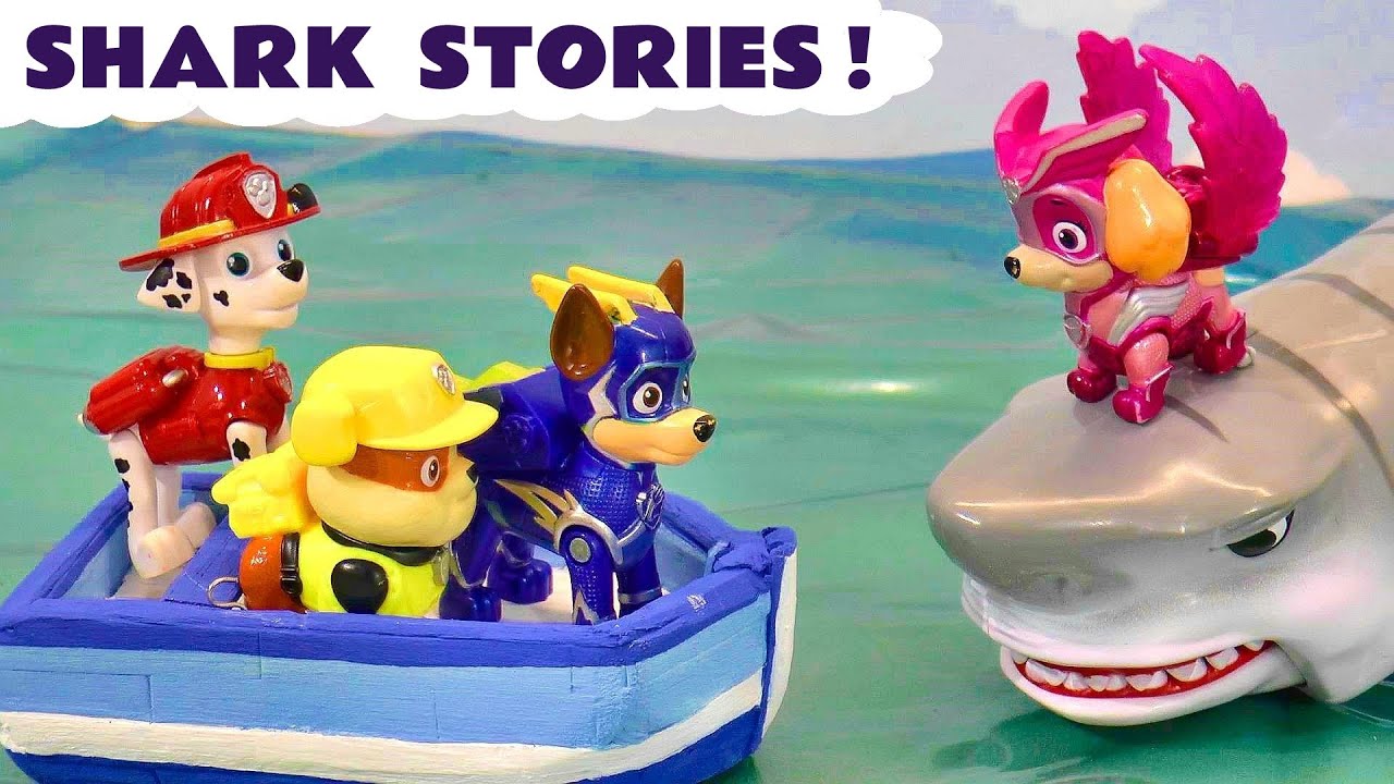 Mighty Pups Rescue Missions featuring Sharks