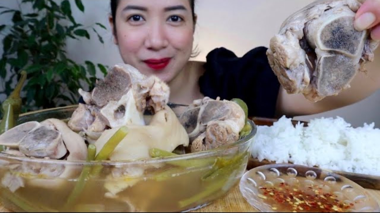Sinigang na Pata ng Baboy | Mukbang