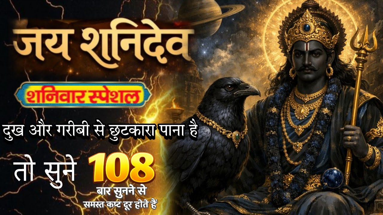 बड़े से बड़ा दुःख भी खत्म हो जायेगा शनिदेव के इस मंत्र का जाप करने से 108 बार। Shani Mantra। #Shani 