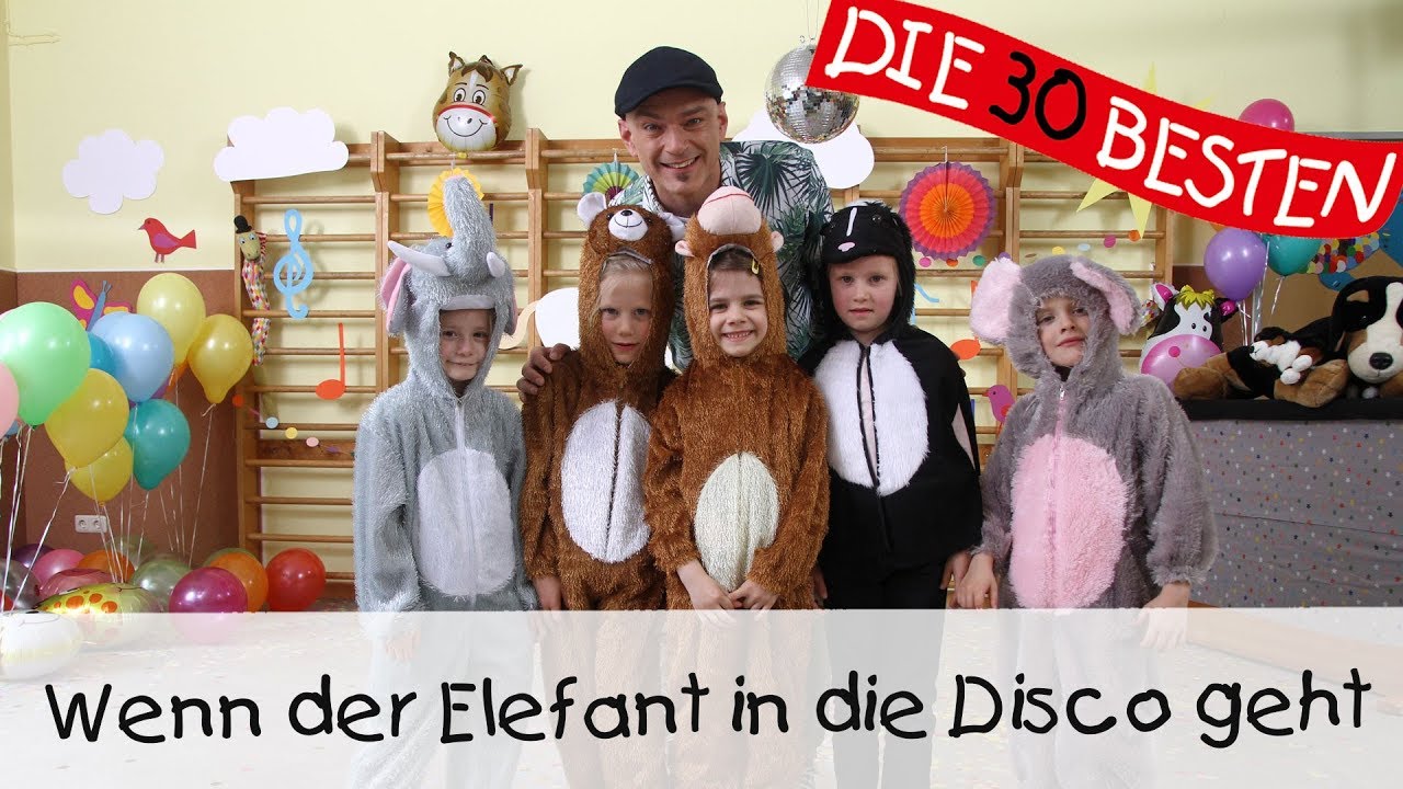 👩🏼 Wenn der Elefant in die Disco geht - Singen, Tanzen und Bewegen || Kinderlieder