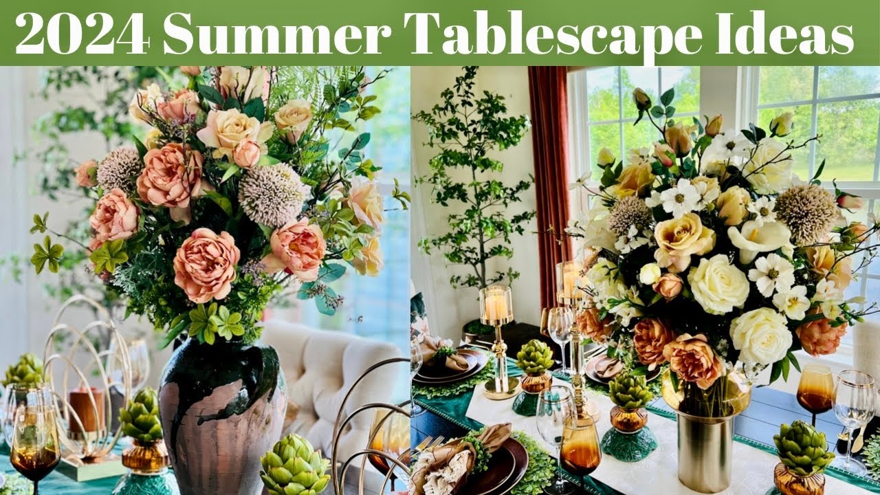 The RETURN of my TABLESCAPE | GLAM Summer Table  Setting and WHY I am AWAY in YouTube!