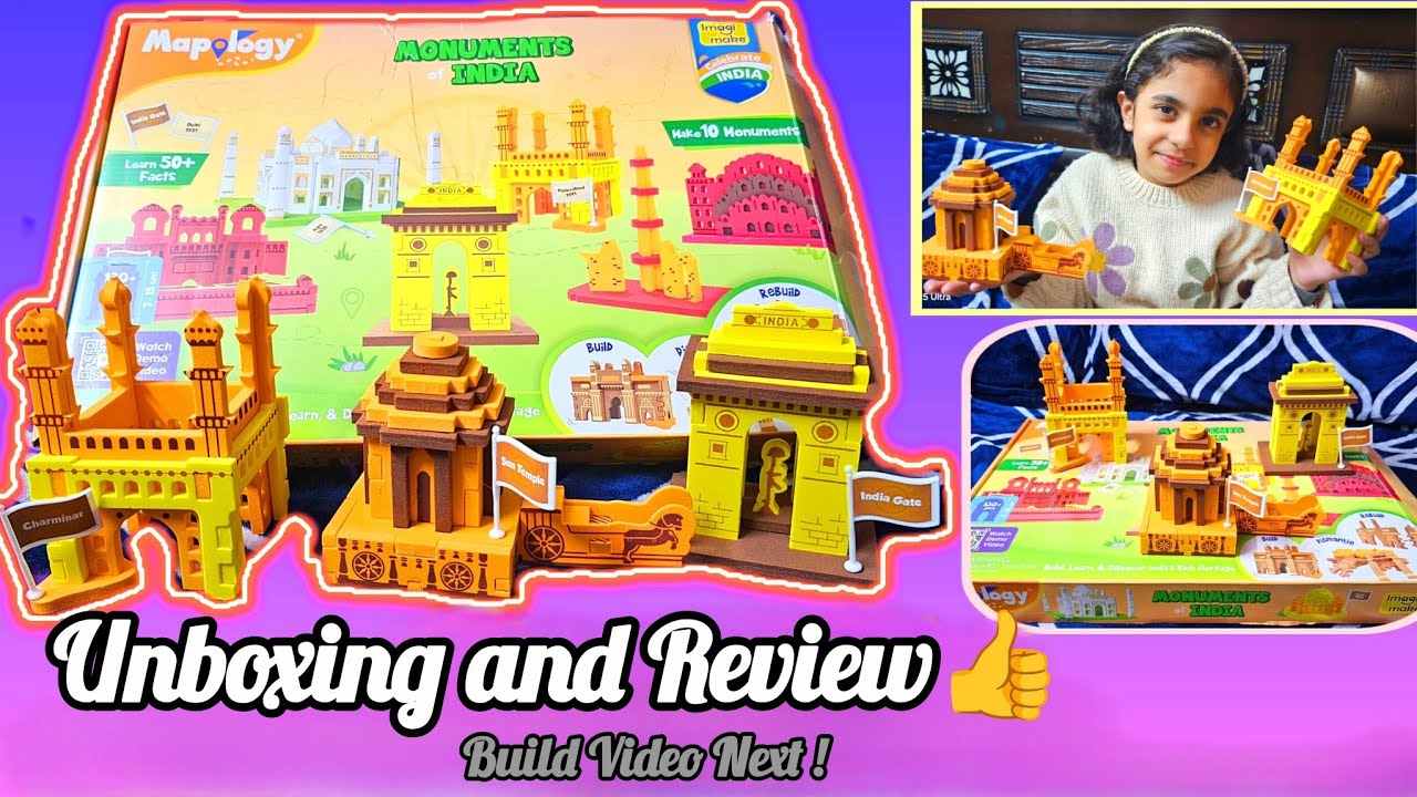 Unboxing & Review: Imagimake Mapology - 10 Monuments Of India Set | Puzzle Set for 5+ Kids