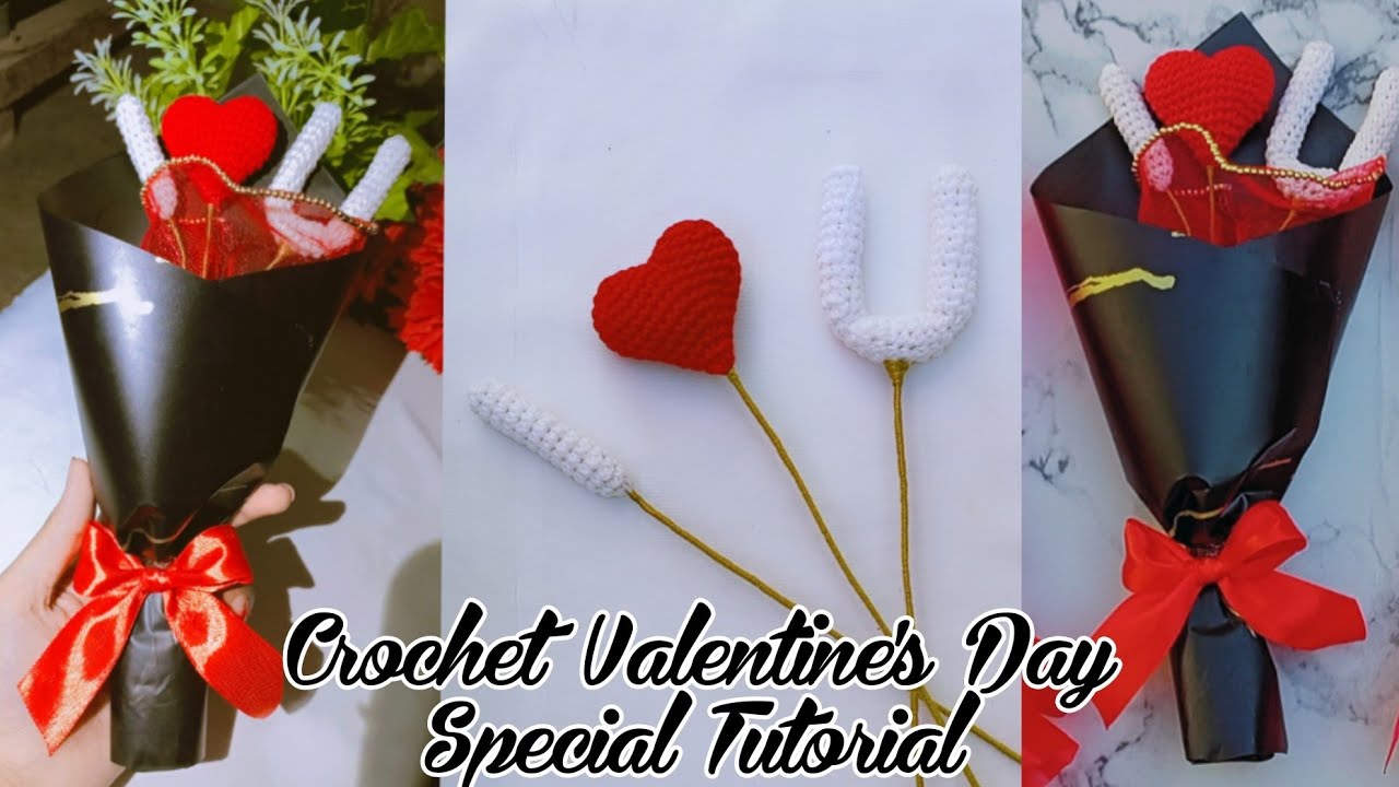 Valentine's Day Special/Crochet I Love You Bouquet Tutorial/Easy for Beginners/Step by Step/Eng/Urdu