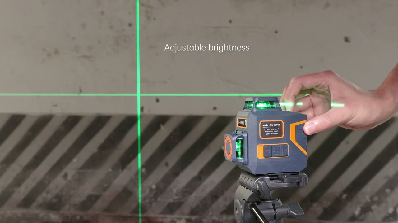 CIGMAN CM-720SE Green Switchable 2x360&deg; Laser Level Self Leveling
