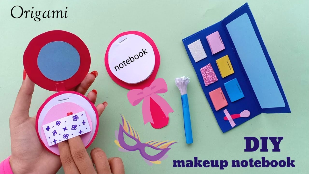 화장품 문구세트 만들기 DIY Makeup School Supplies 미니떡메 수첩 메모지 미니노트 /DIY MINI NOTEBOOKS  - DIY BACK TO SCHOOL