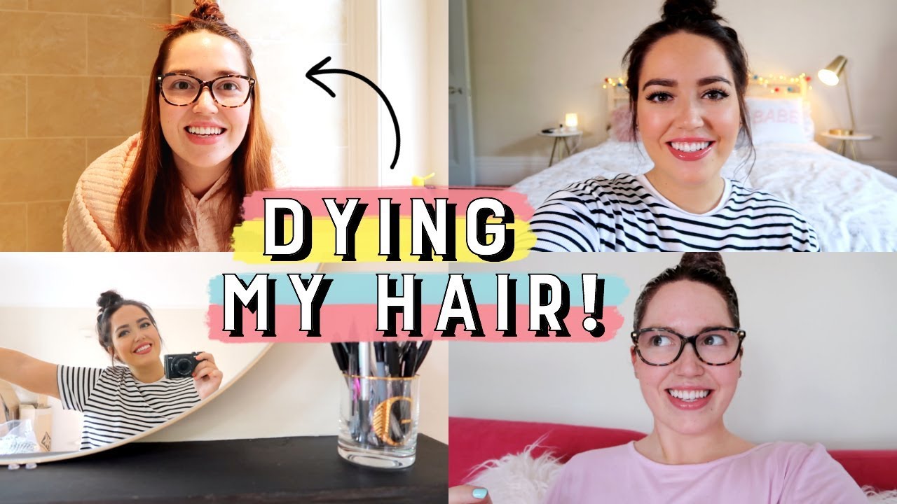 DYING MY HAIR!🌻 (i thought i lost this footage but i found it woo)