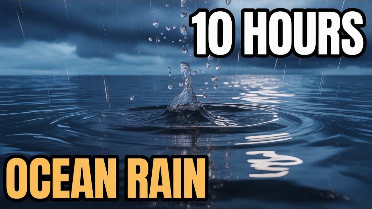 Ocean Waves & Gentle Rain Sounds (10 Hours) | Deep Sleep