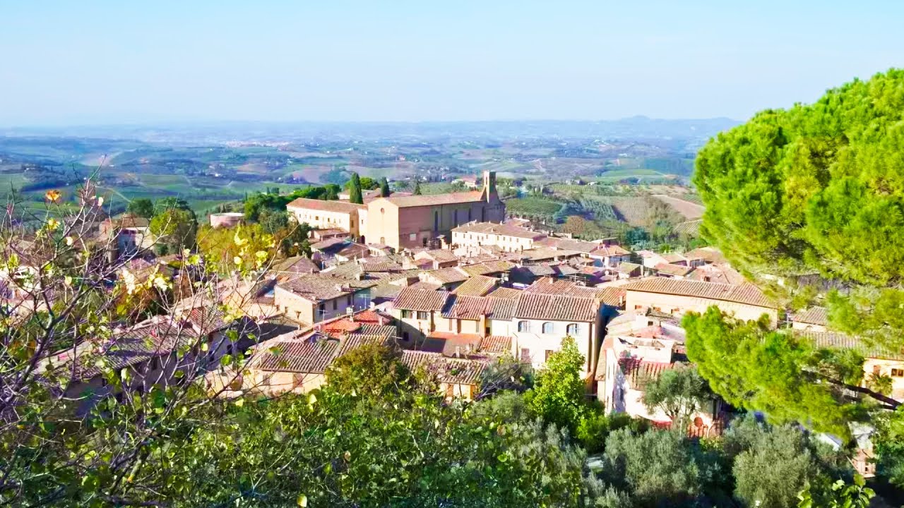 San Gimignano Full Walking Tour 2/2 - Piazza della Cisterna - Piazza del Duomo - Toscana - Italia