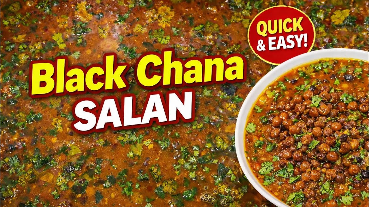Black Chana Salan Recipe | Easy & Quick Pakistani Recipe 🌸