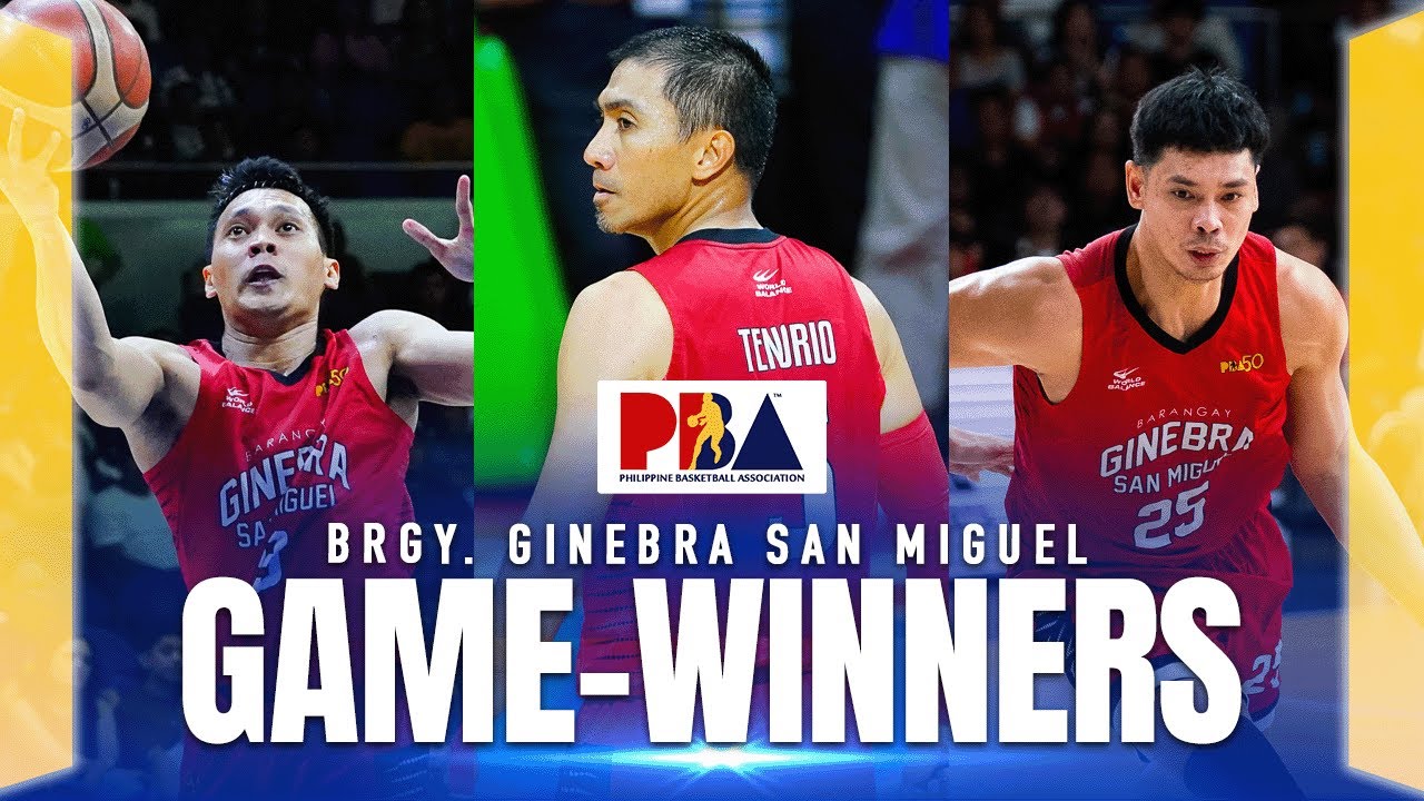 Barangay Ginebra San Miguel game-winners | PBA Season 49 Philippine Cup | Compilation