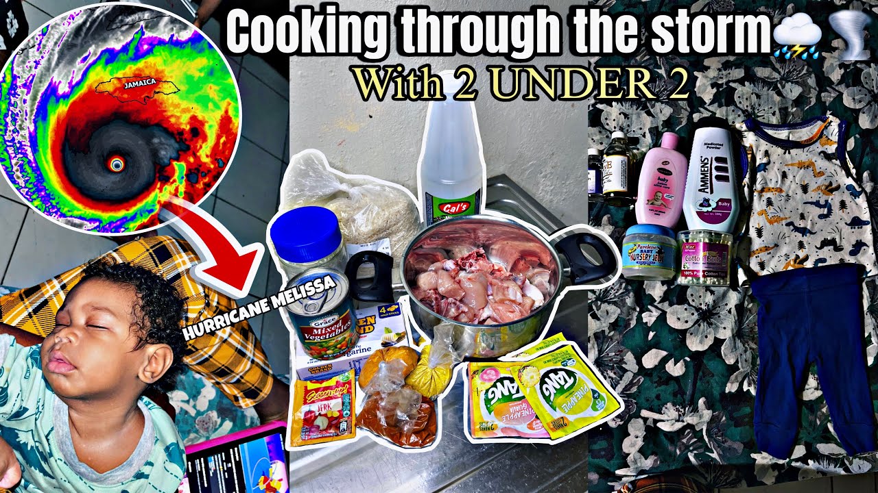 «Хаос, готовка и ураган Мелисса — жизнь мамы становится РЕАЛЬНОЙ с двумя детьми младше двух лет 🍼...