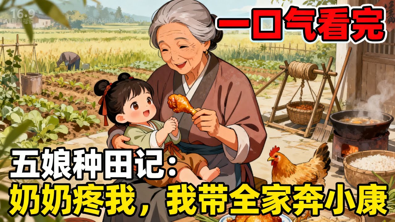 【完结】《五娘種田記：奶奶疼我，我帶全家奔小康》穿成被娘嫌棄的小女嬰，幸好奶奶偷偷給雞腿還教她認字，她靠着現代知識改良農具，帶着一大家子脫貧致富。#古言小說#种田文#完結文#女生小說#小说推荐