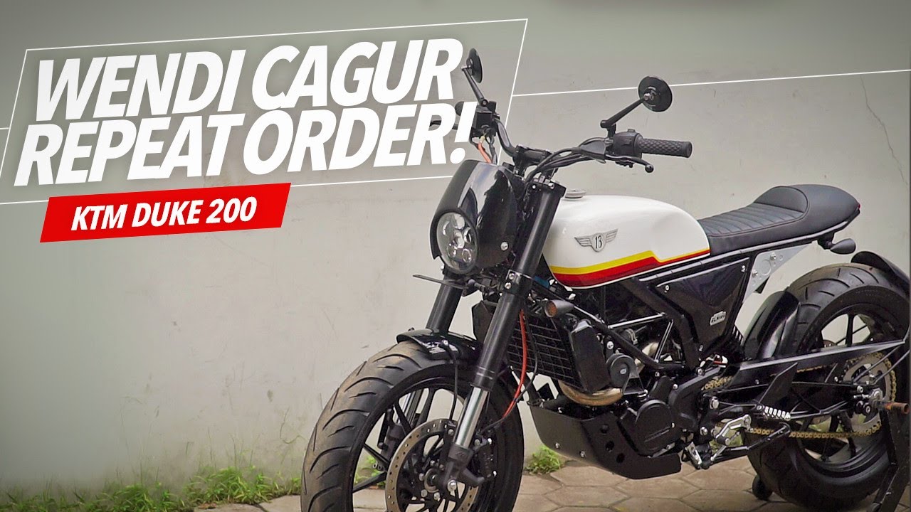 CUSTOM KTM DUKE 200 ISTRI WENDI CAGUR #AtenxKatros