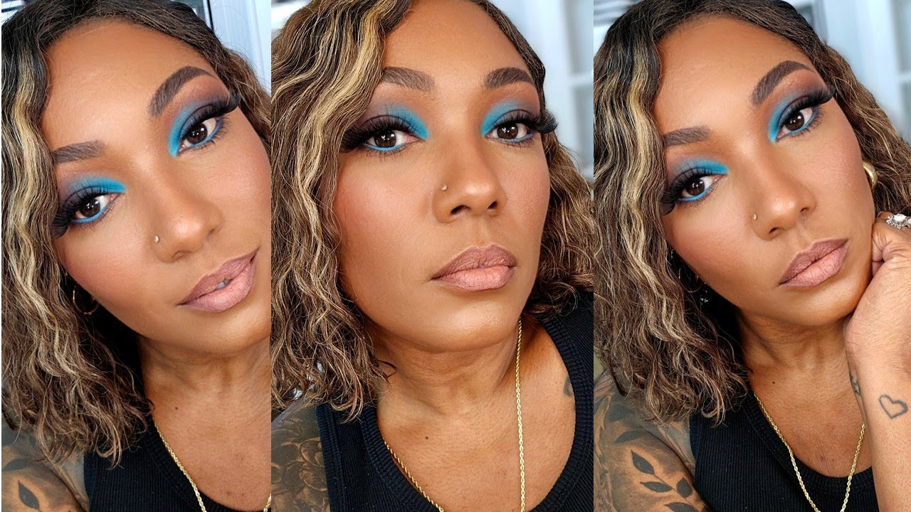 Собираемся вместе | Яркий синий макияж глаз | KOLORFUL KALMELE