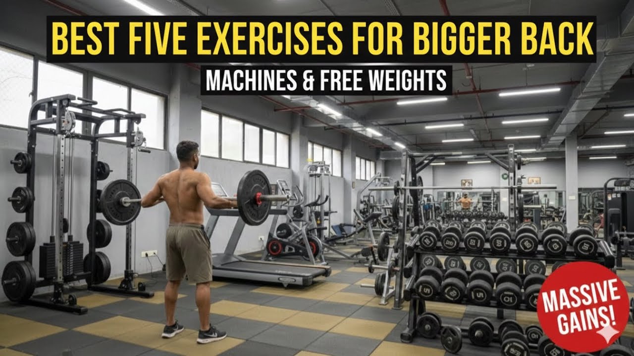 Five best exercise for bigger back || back workout|| best exercise for back|| gym ￼back workout||￼￼