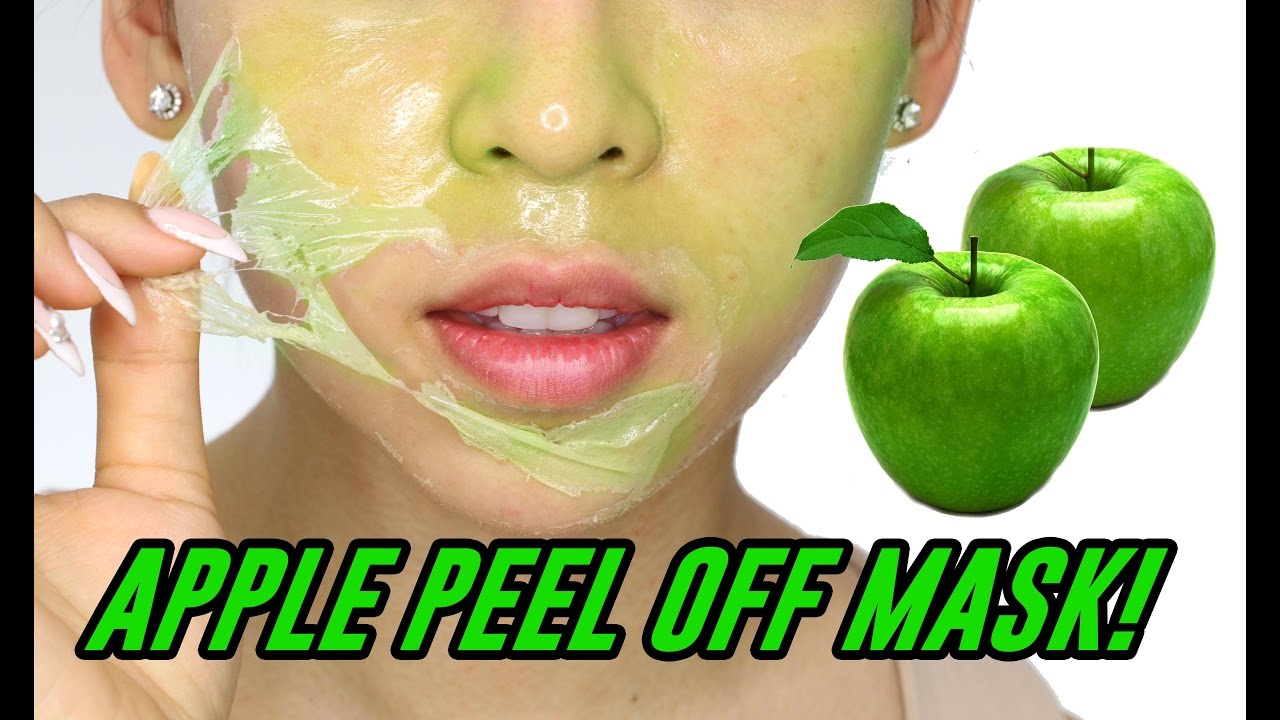 Apple Peel Off Mask! TINA TRIES IT