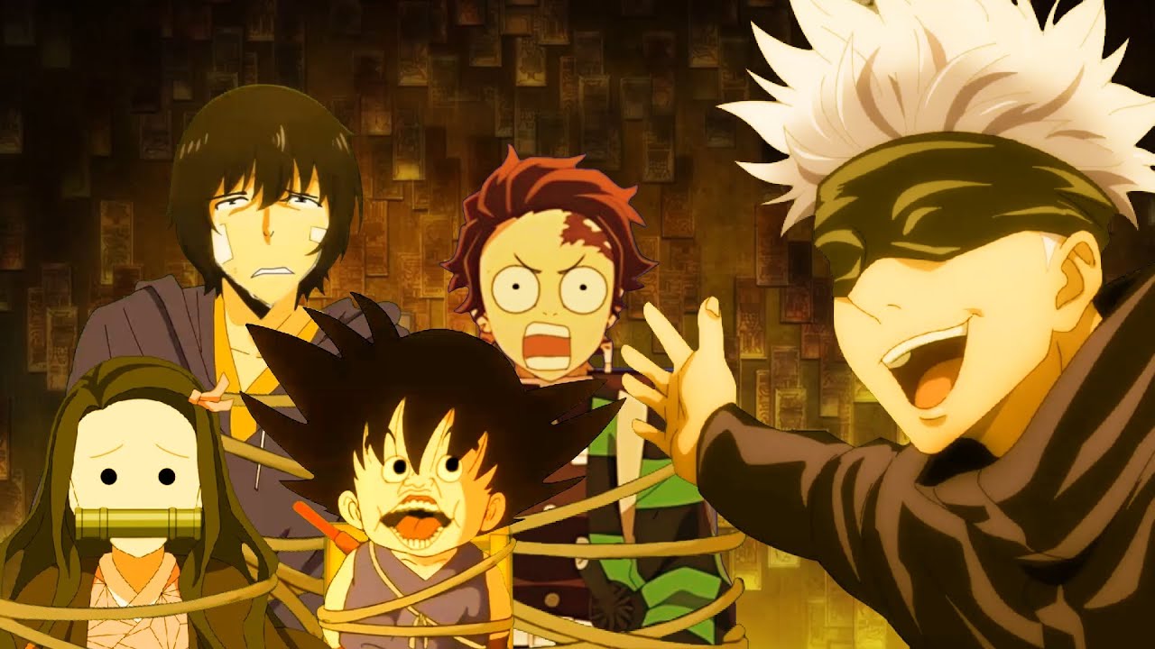 Gojo adopts orphaned anime kids
