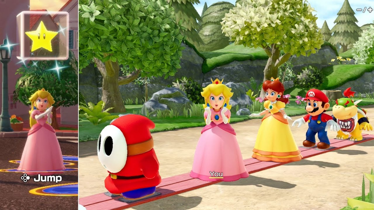 Super Mario Party Jamboree // Full Game Walkthrough (Bowser Kaboom Squad & Koopathlon) Peach
