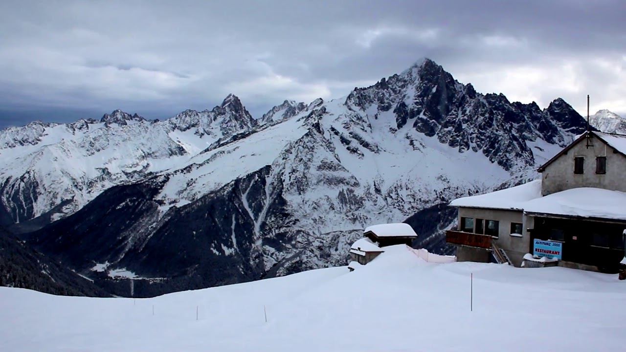 Chamonix Brevent powder on slopes