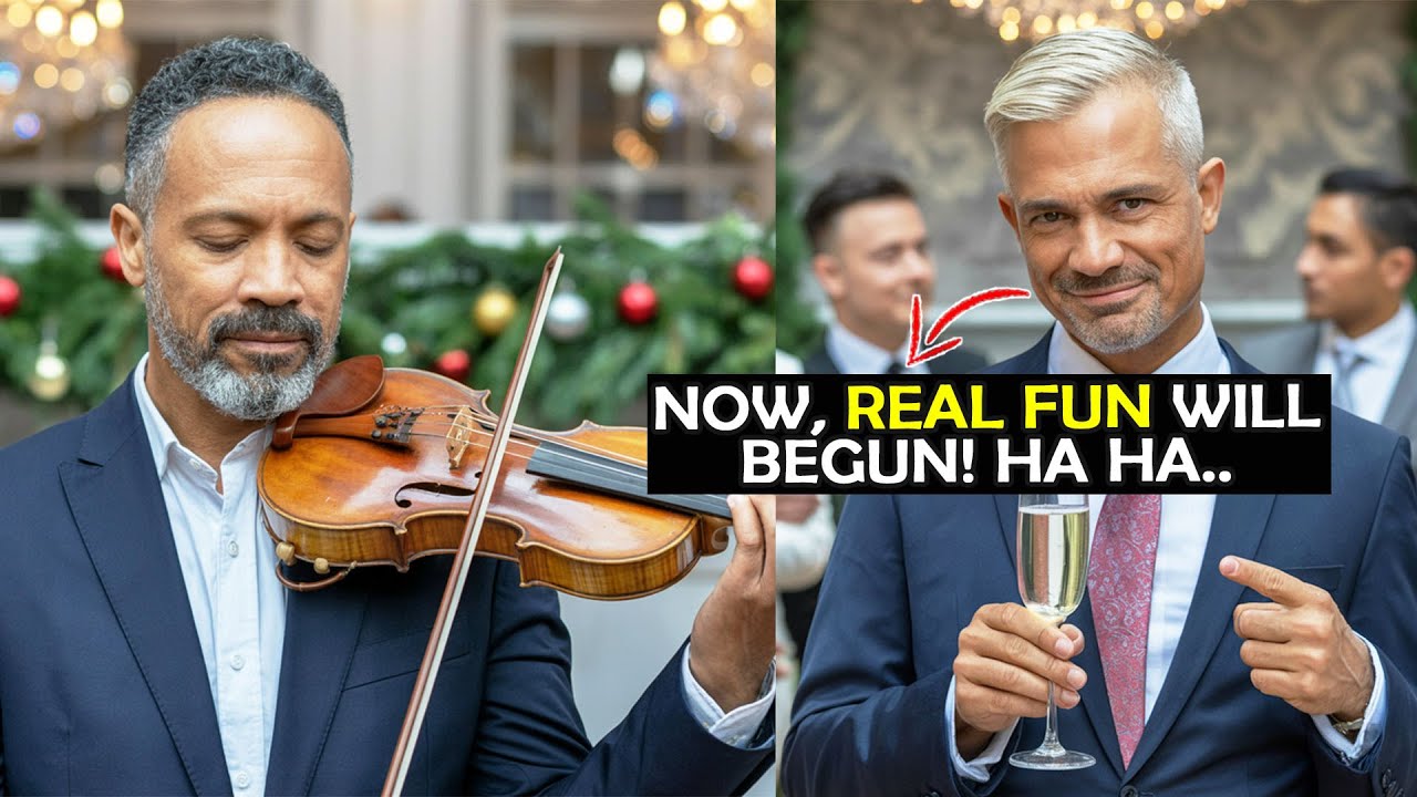 Professor Challenged history teacher to Play Violin as a joke in a Christmas Eve Party—But His Skill