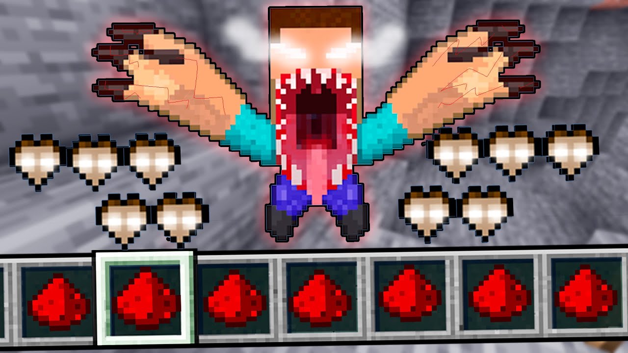 &iexcl;MINECRAFT PERO hay CORAZONES de HEROBRINE! 😨💀💥 SILVIOGAMER MINECRAFT PERO