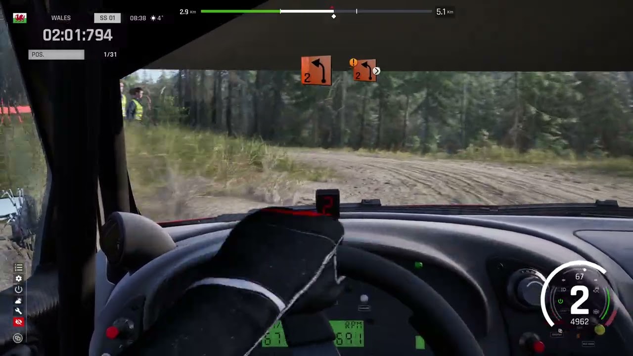 Assetto Corsa Rally Citroën Xsara WRC Afon Bidno - Severn, Hardcore mode, No assists