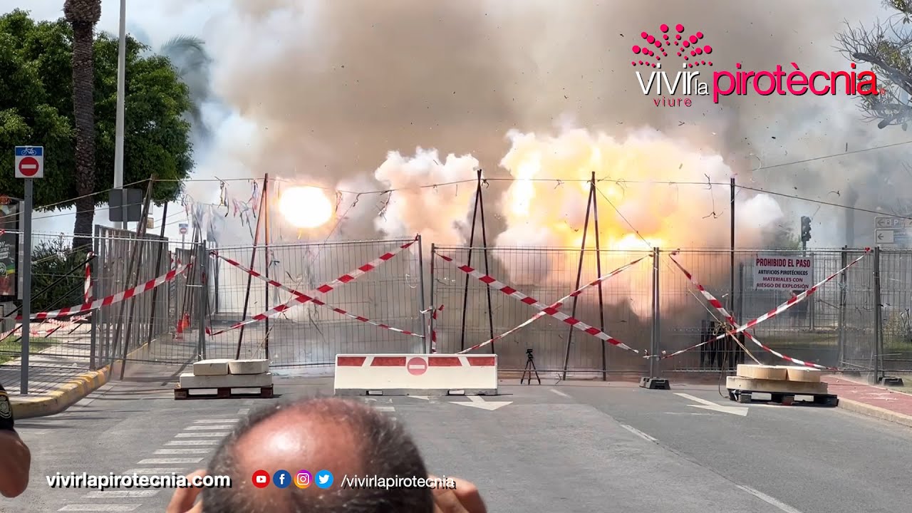 Fiestas Patronales de Elche 2023, Fiestas de Agosto, Mascletà 15/08/2023 Pirotecnia Turís