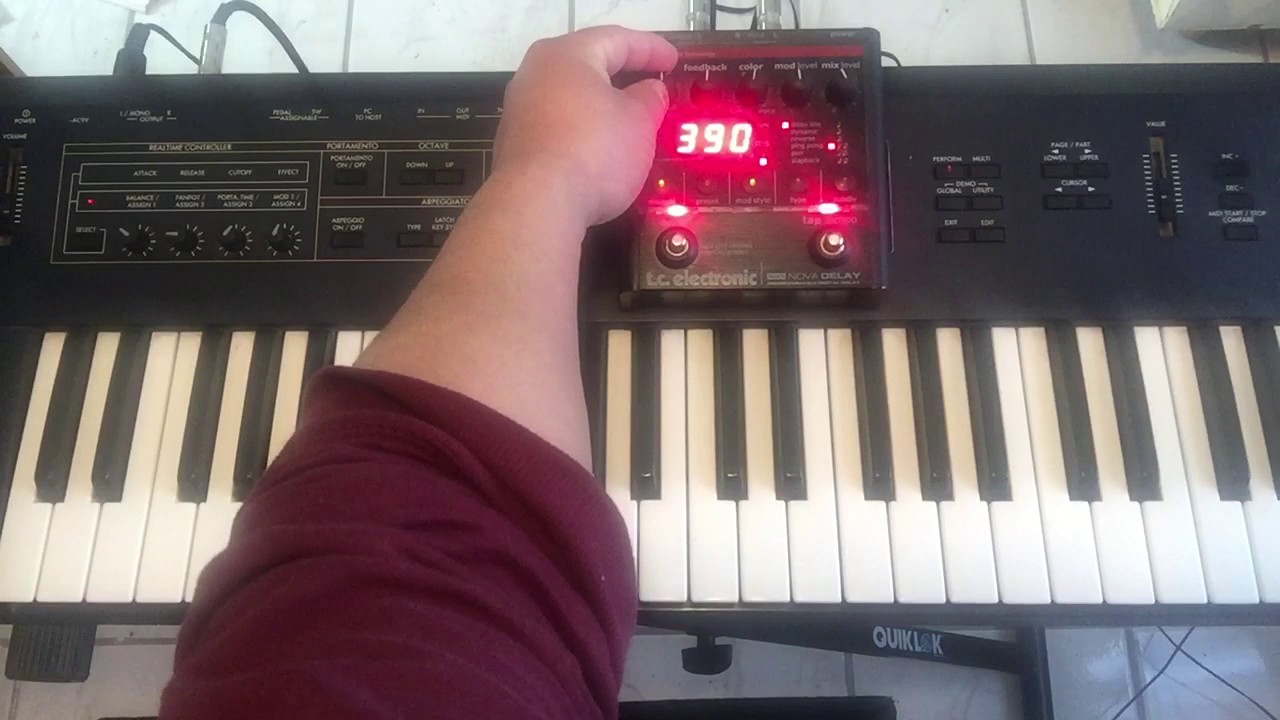 Como suena el piano con delay tutorial