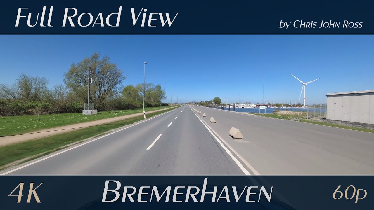 Bremerhaven, Germany: Fischereihafen, Am Luneort, Am Seedeich - 4K (UHD/2160p/60p)