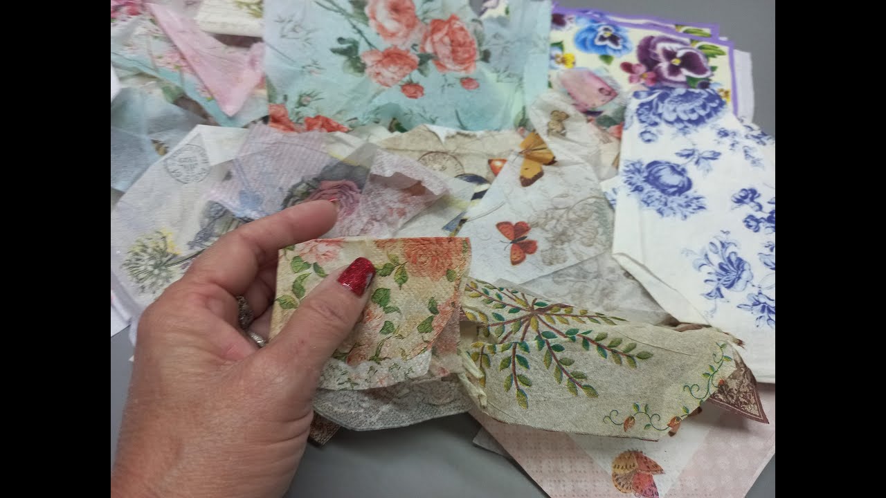 Mira que lindas ideas, con RESTOS DE SERVILLETAS y algo mas!!  ♻️RECICLA Y CREA!!