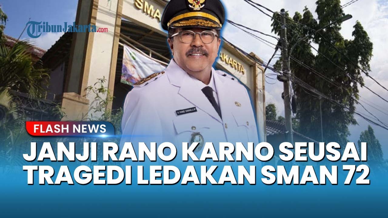 TRAGEDI SMAN 72 JAKARTA! Rano Karno GERAM, Janji Evaluasi Total Sistem Keamanan Sekolah di Ibu Kota!