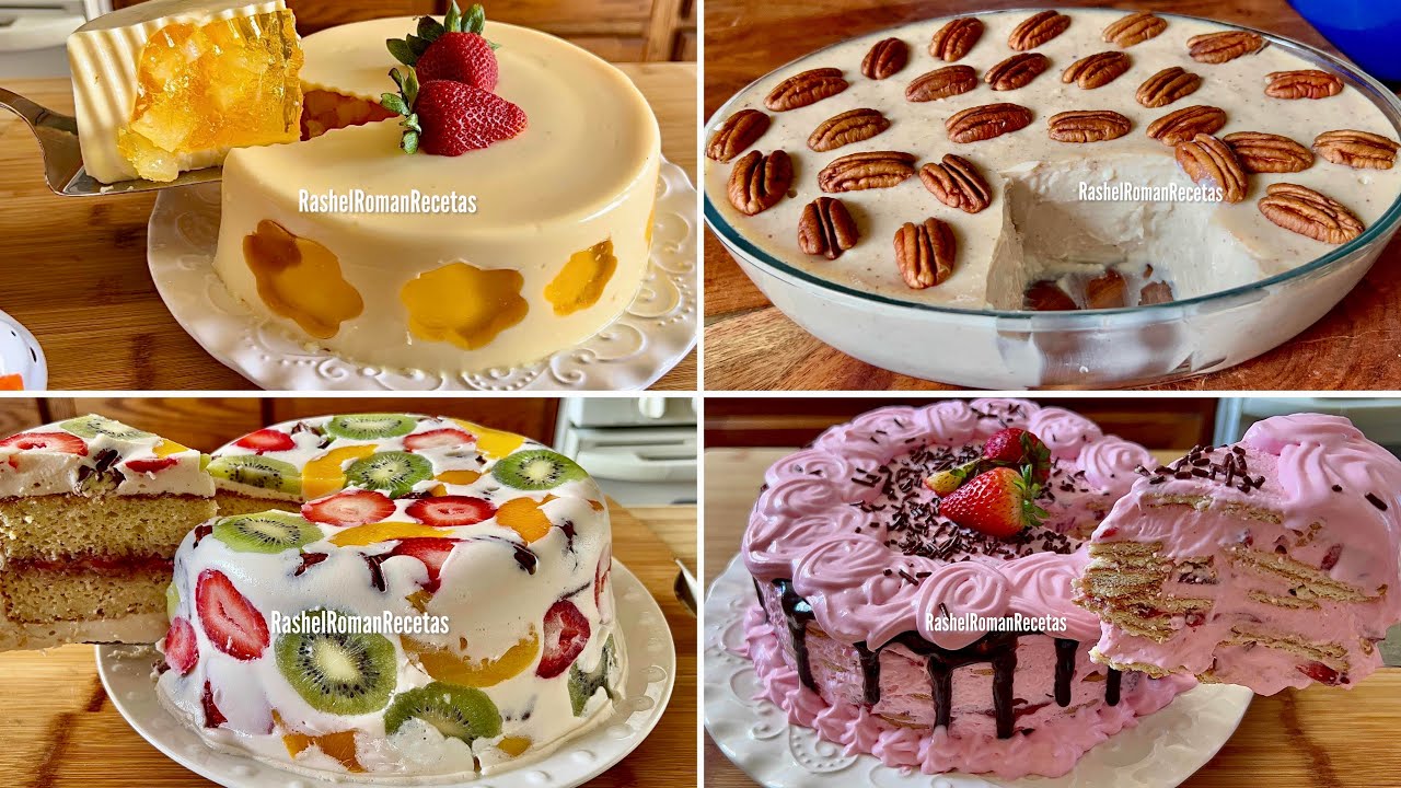 4 Postres fáciles y Deliciosos/sobremesas 😋