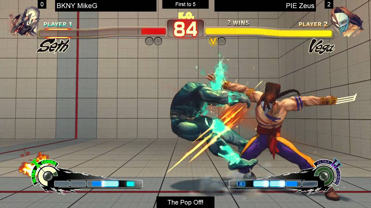 SSF4AE @ The Pop Off - BKNY MikeG (Seth) vs PIE Zeus (Vega)