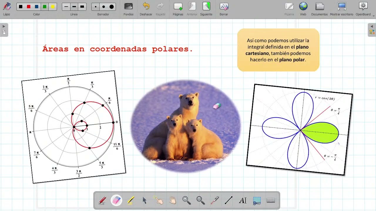Integral definida #13 (Área en coordenadas polares)