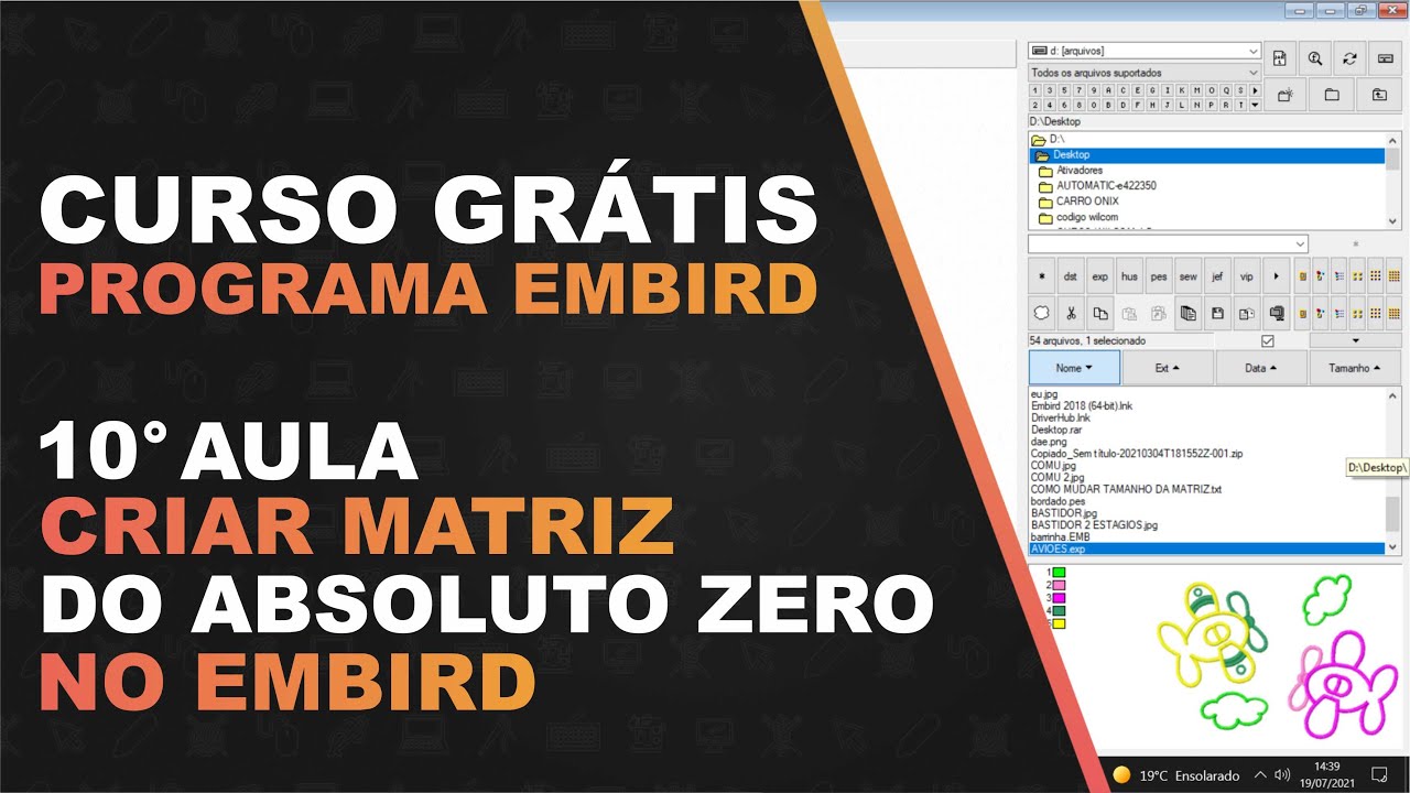 CURSO GRÁTIS EMBIRD | AULA 10 CRIAR MATRIZ DO ABSOLUTO ZERO