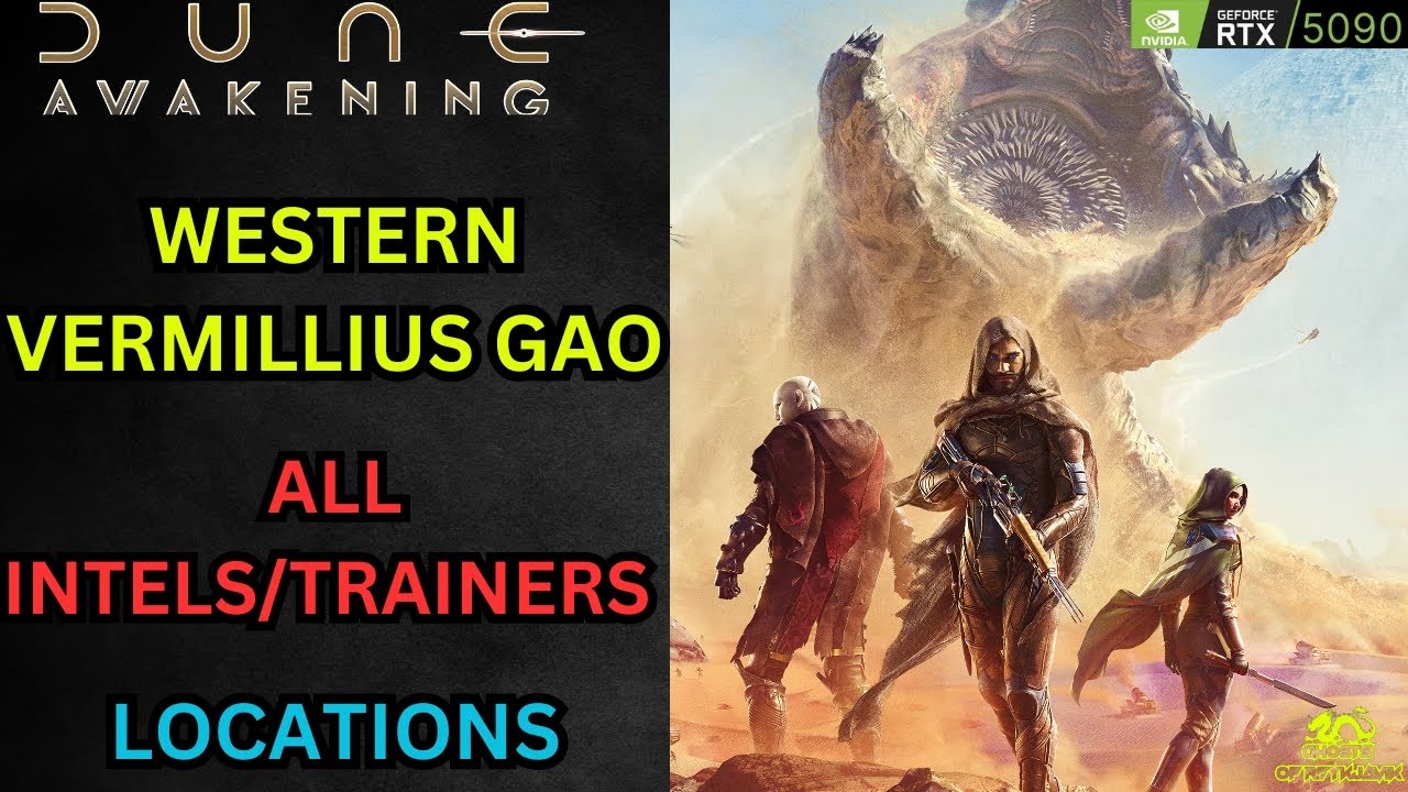Western Vermillius Gao Collectibles (ALL intels/trainers Locations) - Dune Awakening