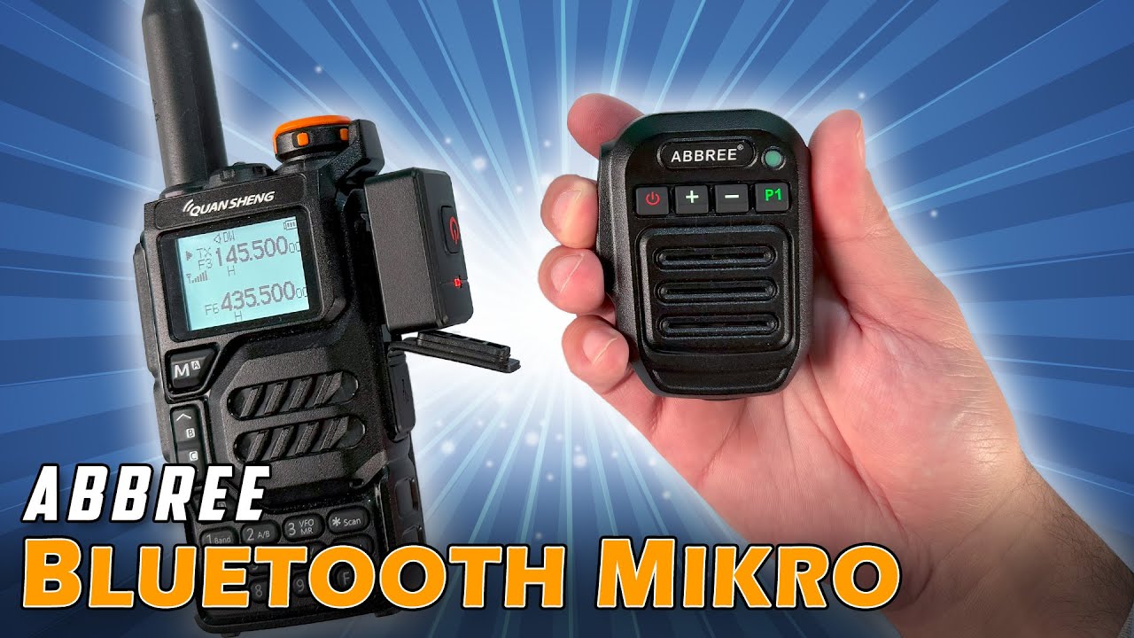 Abbree Bluetooth Mikro 🎤 für Quansheng, Tidradio, Baofeng u.a. Handfunkgeräte