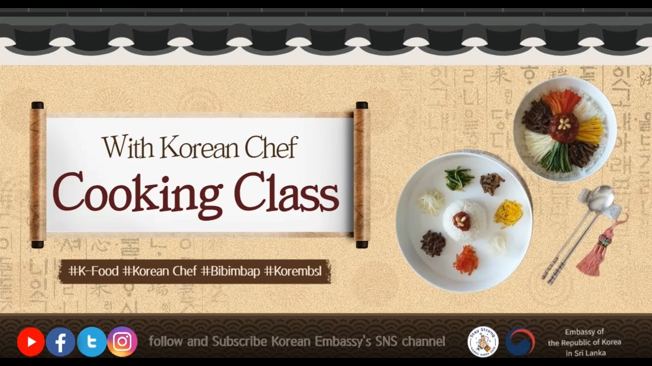 Online Cooking Class with Korean Embassy Chef